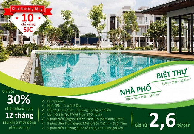 quà tặng khi mua nha pho Golf Park Residence