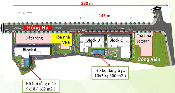 Mặt bằng tổng thể dự án Botanica Premier