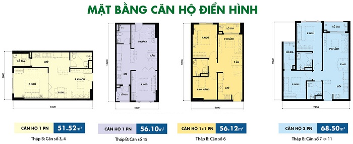 Mặt Bằng Tháp B - Botanica Premier